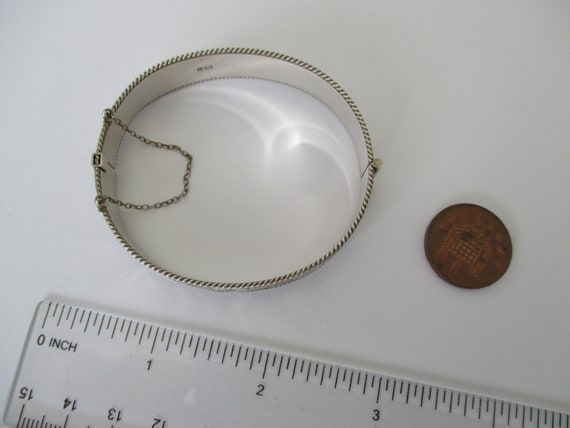 A sterling silver bangle bracelet 23.79 grams hal… - image 9