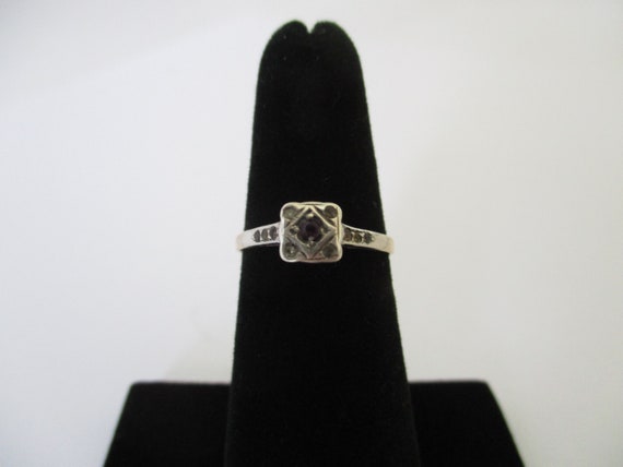 A 9 carat 9ct gold and sterling silver ring mid 2… - image 1