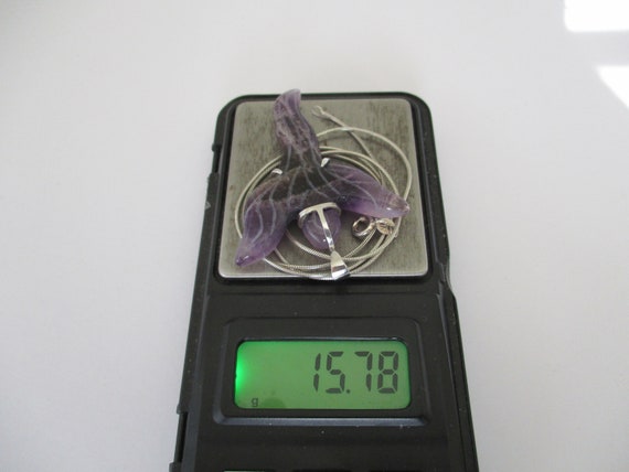 A sterling silver framed amethyst purple quartz C… - image 7