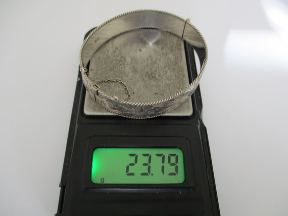 A sterling silver bangle bracelet 23.79 grams hal… - image 10