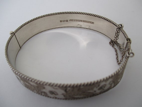 A sterling silver bangle bracelet 23.79 grams hal… - image 2