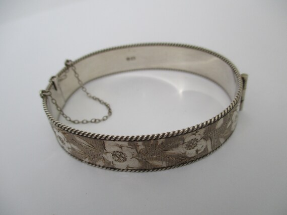 A sterling silver bangle bracelet 23.79 grams hal… - image 7