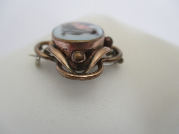 A Victorian antique Bavarian boy picture brooch a… - image 3