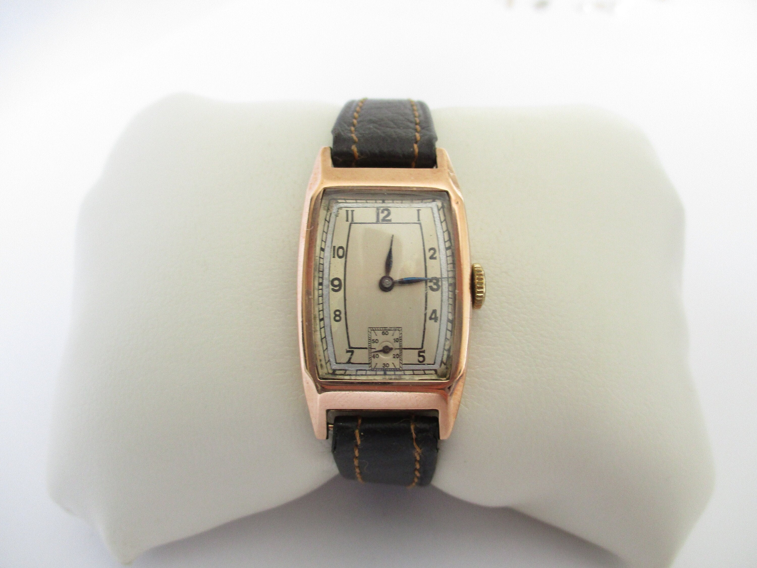 A 1930 s 9 Carat 9ct Gold Rotary Watch Approx. 38 X 20 Mm Working Gold Swiss Watch Etsy
