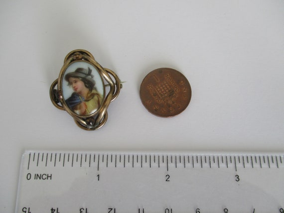 A Victorian antique Bavarian boy picture brooch a… - image 7