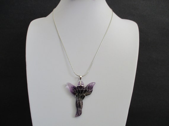 A sterling silver framed amethyst purple quartz C… - image 2