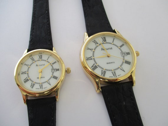 A his and hers matching Accurist quartz watches i… - image 3
