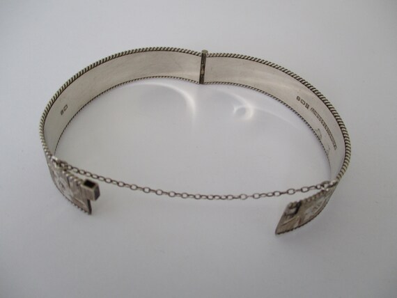 A sterling silver bangle bracelet 23.79 grams hal… - image 5