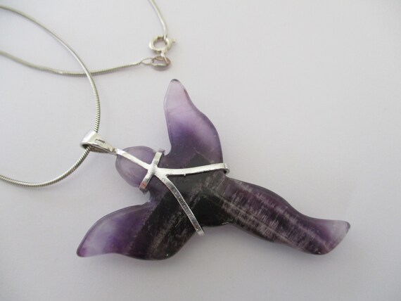 A sterling silver framed amethyst purple quartz C… - image 4