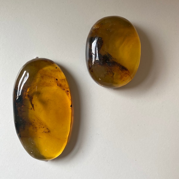 Wholesale Mexican Amber - 2 x Gems for Necklaces from San Cristobal de las Casas