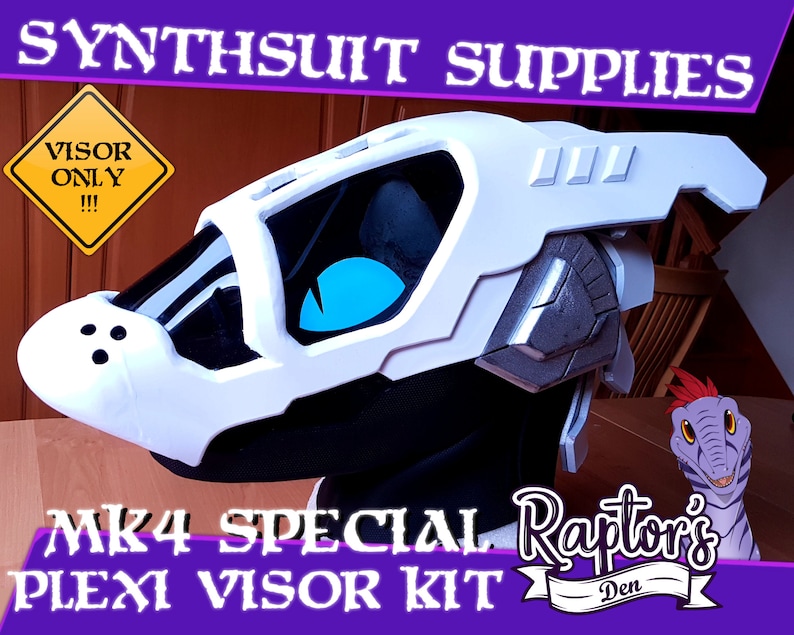 Special Mk4 Synth Visor - !!!VISOR ONLY!!! Bent plexi 3mm strong and durrable with a slight flexiblity - hard to break - cheap EU shipping 