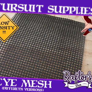 15x20cm Eye Mesh (8x10inch) - Durable Black or White High Visibility Paintable Printable Waterproof Vinyl Mesh Canvas Fursuit cosplay Europe