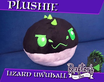 Dragon/lizard UwUball /// OwOball plushie