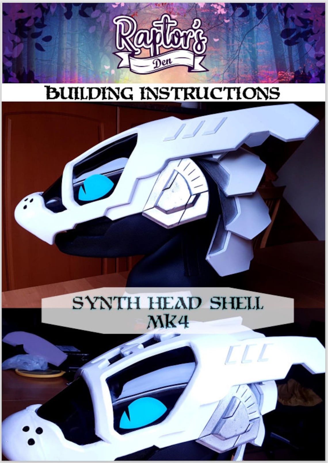 Synth Head Shell Pattern and Build Guide With Printable Eyes - Etsy