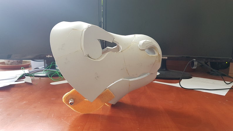 Dragon - Dino Head/Mask base EVA foam pattern for fursuit - Downloadable file only! Pictures are representative of the finished item image 3