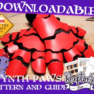 Synth paw pattern and in-depth guide - Downloadable file only! Pictures are representative of the finished item