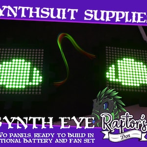 Kit eletrônico Synth Eye para fabricantes de sintetizadores - Dois painéis de matrizes de LED com Arduino Nano e ventilador opcional / bateria USB - frete barato para a UE