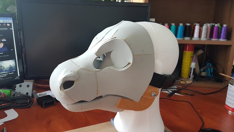 Dragon - Dino Head/Mask base EVA foam pattern for fursuit - Downloadable file only! Pictures are representative of the finished item image 10