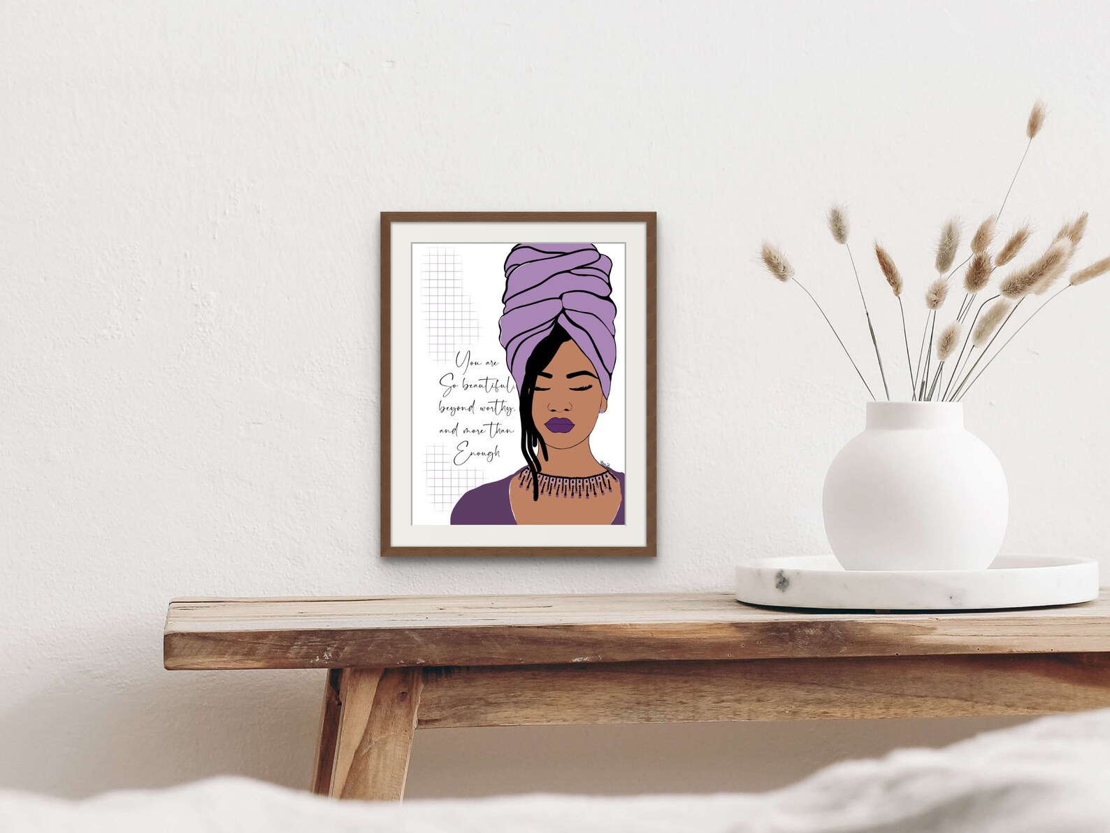 More Than Enough Inspirational Black Art Quote Print African Etsy