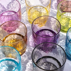 Handblown pressed stacking glass
