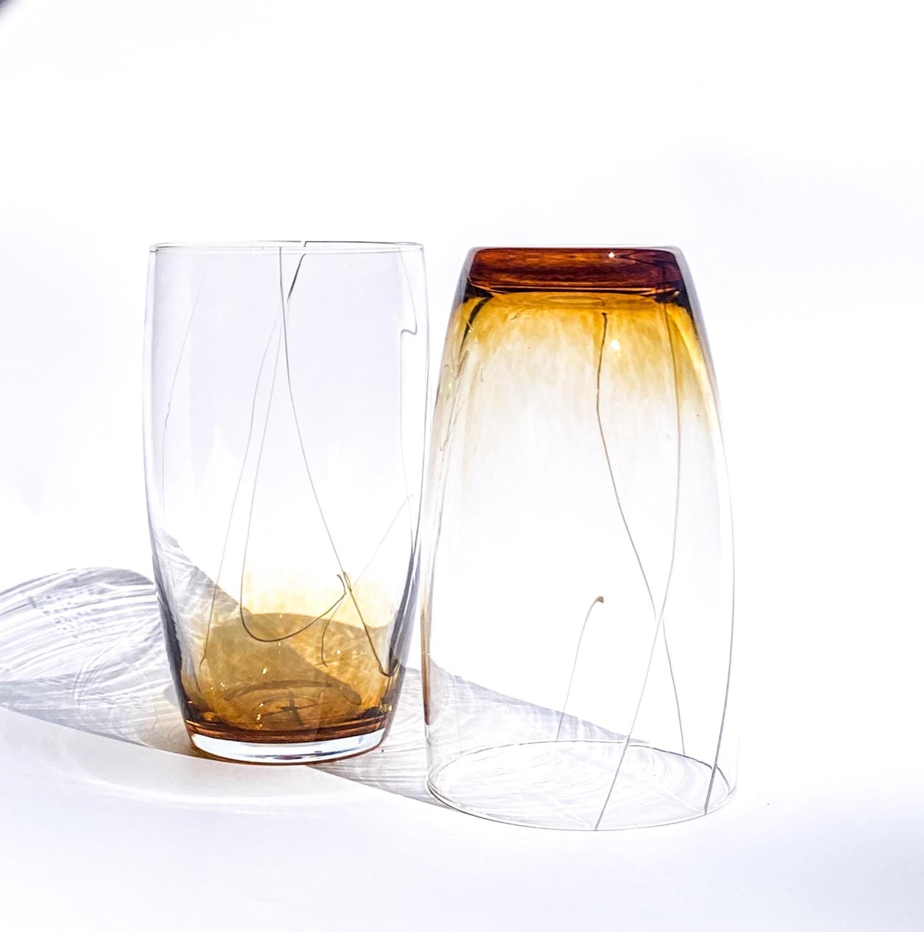Handblown Glass Tumbler - Etsy
