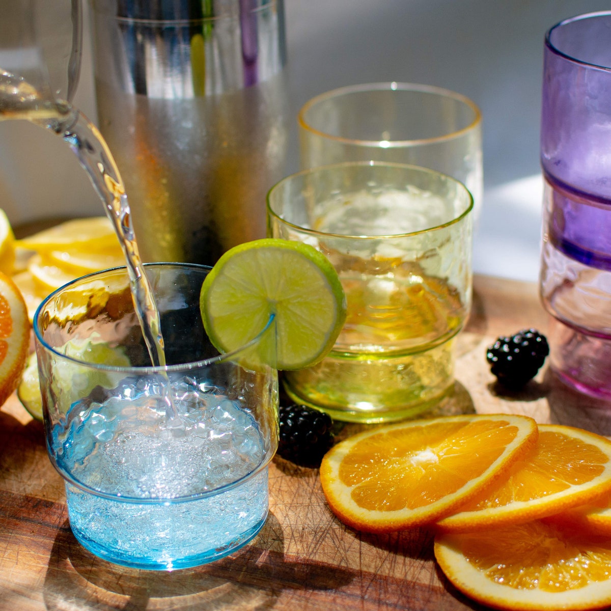 Pressed Stacking Glass in Clear - Etsy