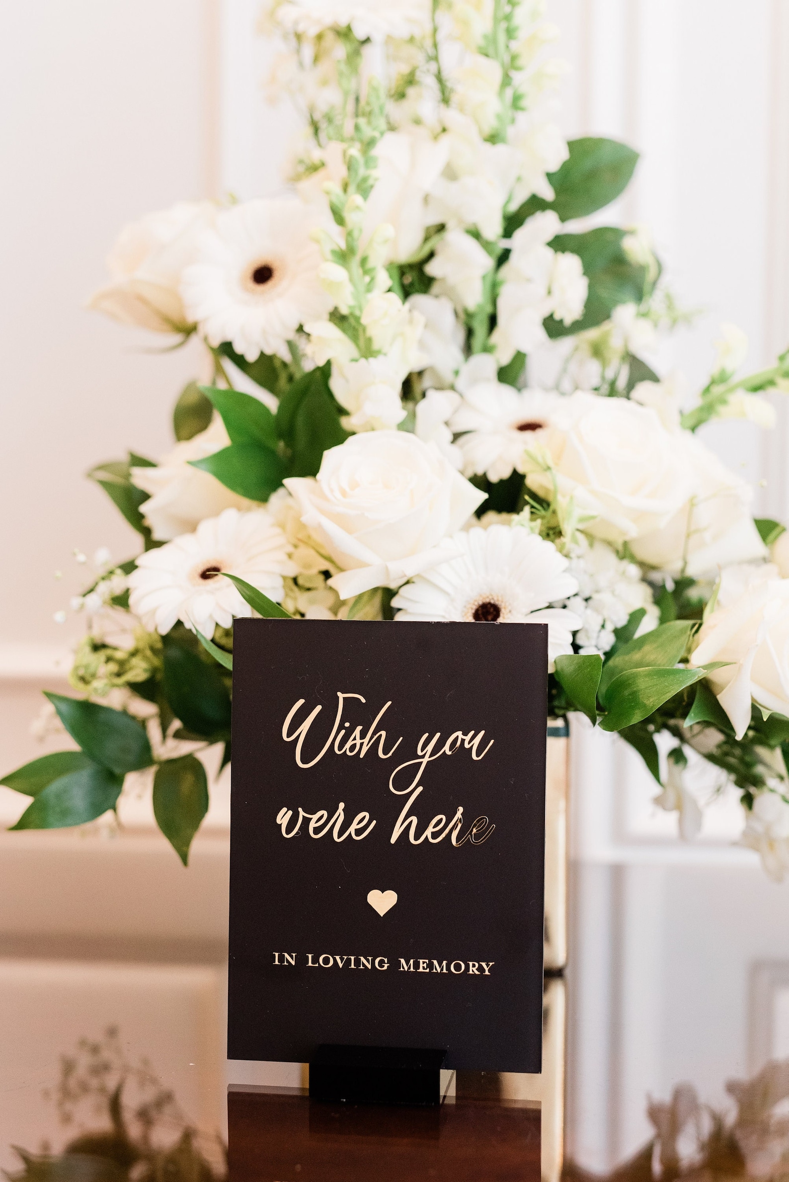 In Loving Memory Table Sign Custom Acrylic Sign Modern Etsy