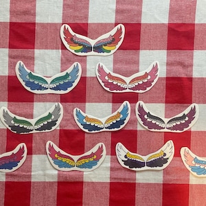 Holographic Pride Wing Stickers