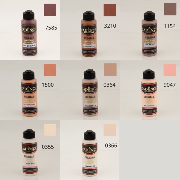 CADENCE Premium Acrylic Paint | Brown - Beige | 120 ml