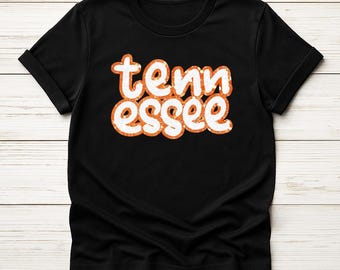 Tennessee Bubble UT Orange and Silver Sparkle