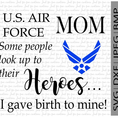 thumbnail image 2 of Proud Became Air Force Mom, Proud Air Force Mom, Gift For Military Mothers, Custom Name On Dogtag 2 of 9