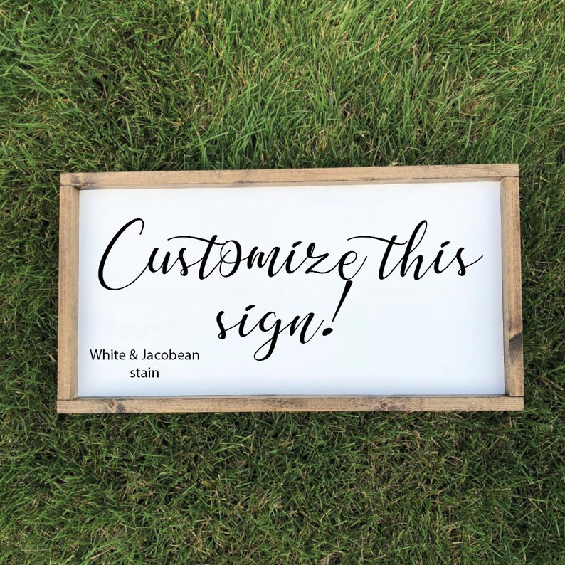 Custom Farmhouse Signs Etsy