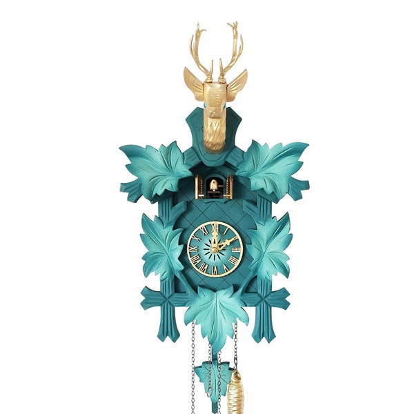 Modern wooden cuckoo clock, original from Germany