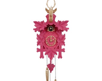 GUEISSAZ Jaccard Detailed Swiss Cuckoo Clock 3 Cones Pendulum