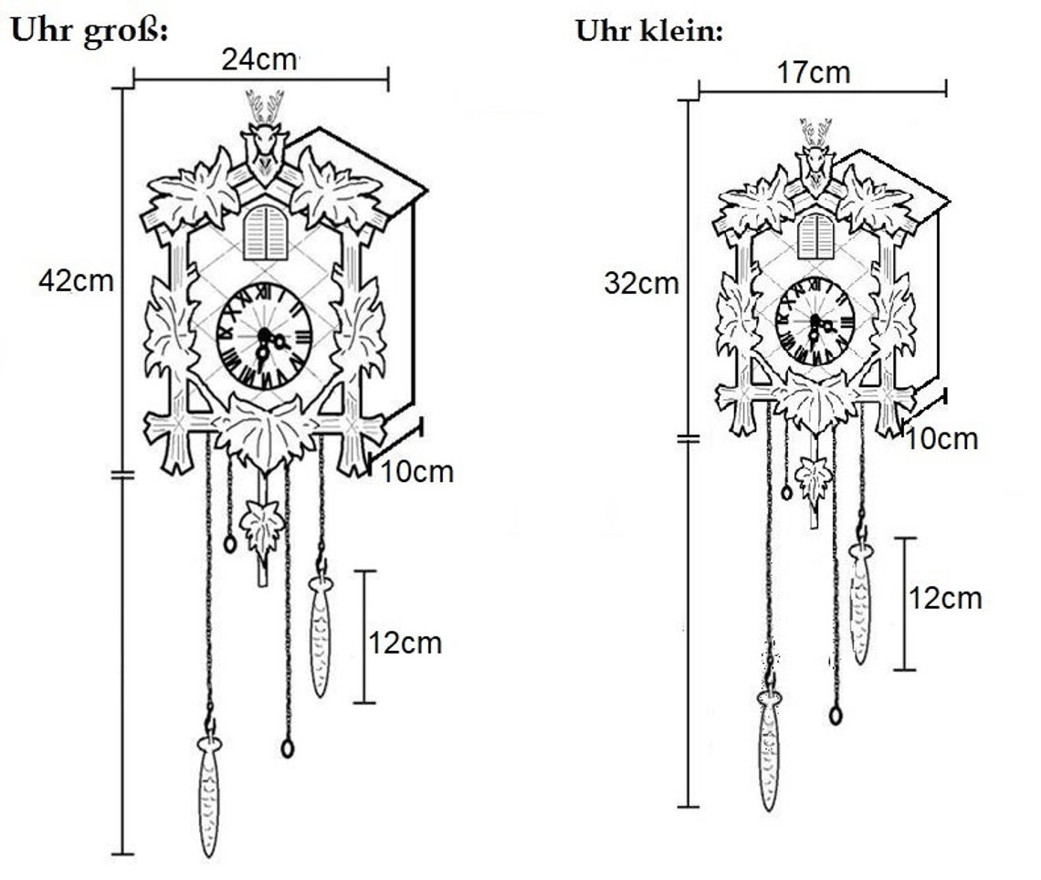 Modern cuckoo clock from the Black Forest/modern cuckoo clock Etsy