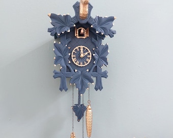 GUEISSAZ Jaccard Detailed Swiss Cuckoo Clock 3 Cones Pendulum