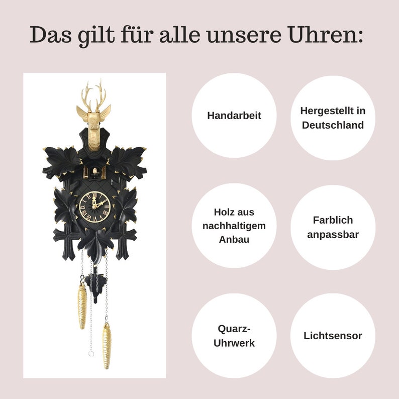 Modern cuckoo clock, original from Germany image 6