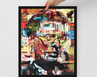 The Huxley Glitch Framed Print