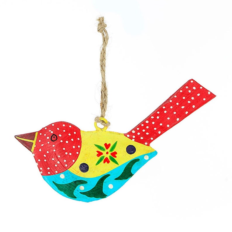 Deco pendant bird colorful spring