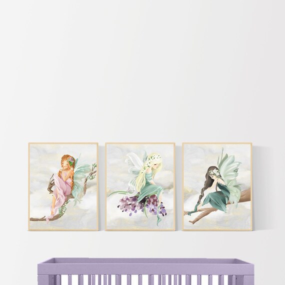 Fairy Wall Art Girl Printablefairy Print Girl Print Fairy Etsy