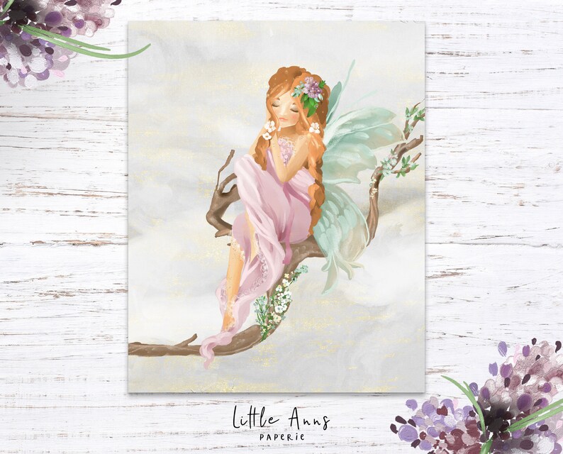 Fairy Woodland Nursery Art Fairy Nursery Decor Printable Etsy