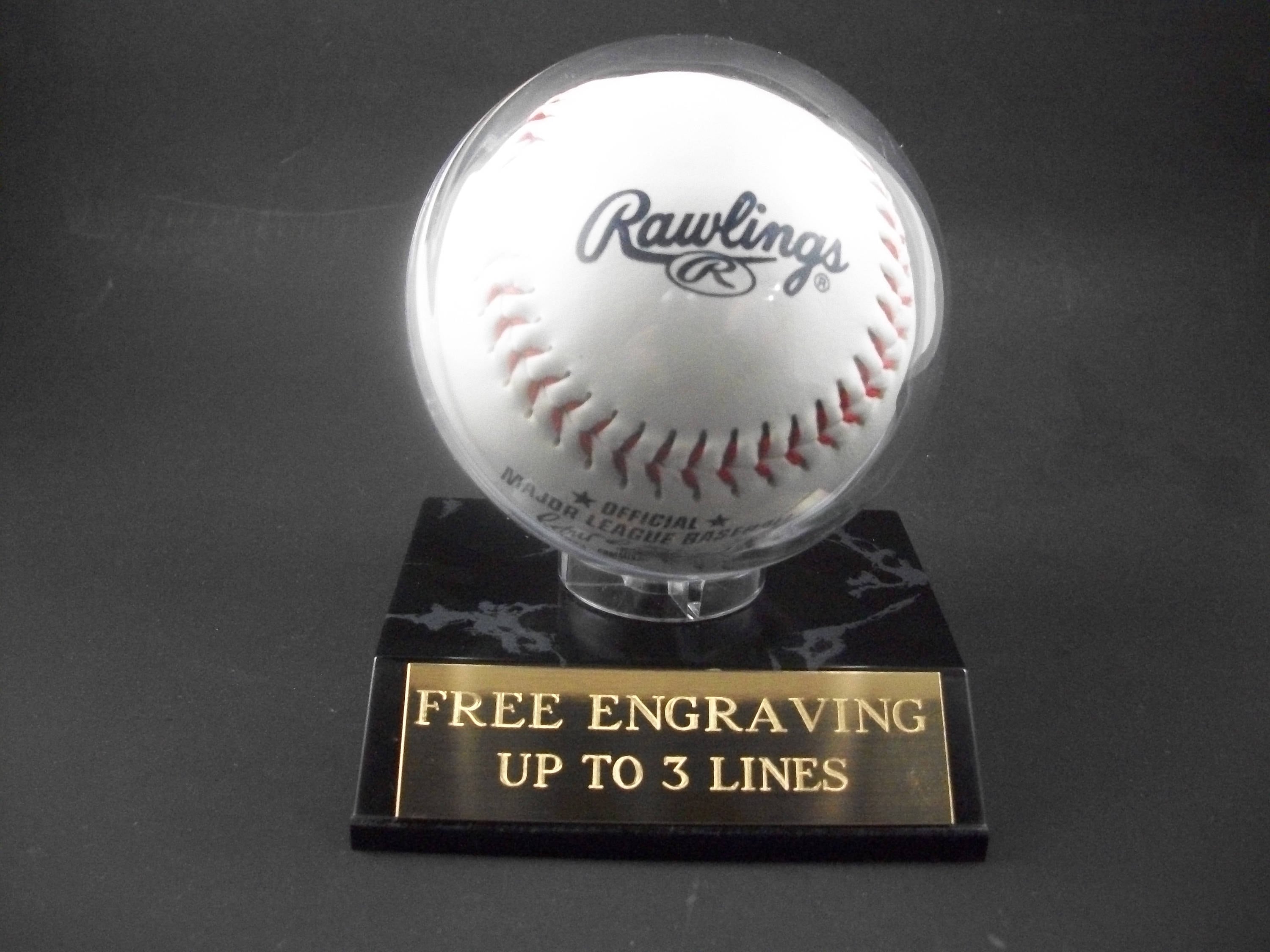 Custom Engraved Baseball Holder Display Case With Free Etsy