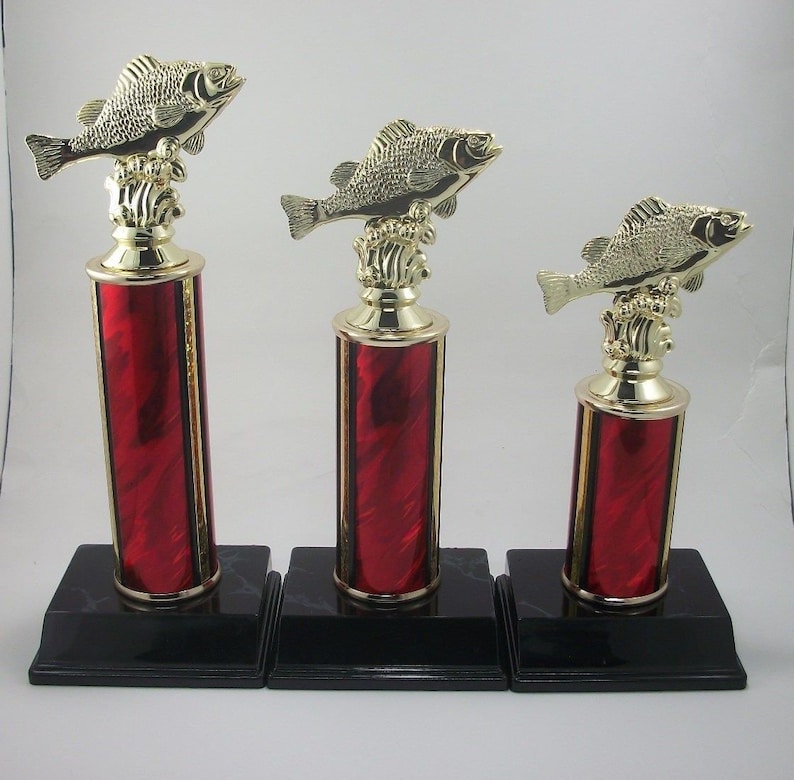 1st 2nd 3rd Place Fishing Trophy Fish Awards. Free Engraving Etsy