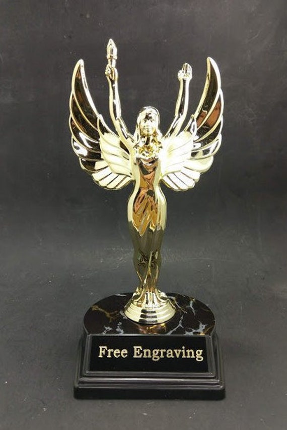 Greatest of All Time Trophy - GOAT - The Goat Trophy Award with Option for  Customized Engraving - Funny Trophy to Recognize Boss, Co-Workers, Friends