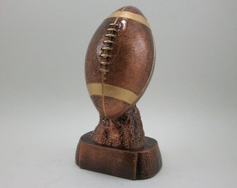 Bronze Resin Football Trophy. Fantasy Football League. Free Engraving.