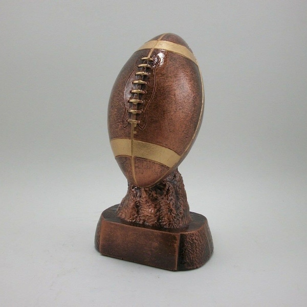 Bronze Resin Football Trophy. Fantasy Football League. Free Engraving.