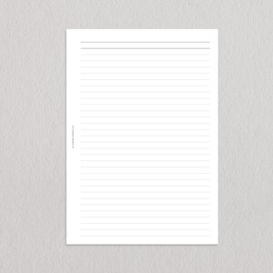 PRINTABLE Planner A6 Ruled Page image 2