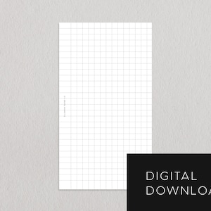 PRINTABLE Planner Personal Size Grid Page