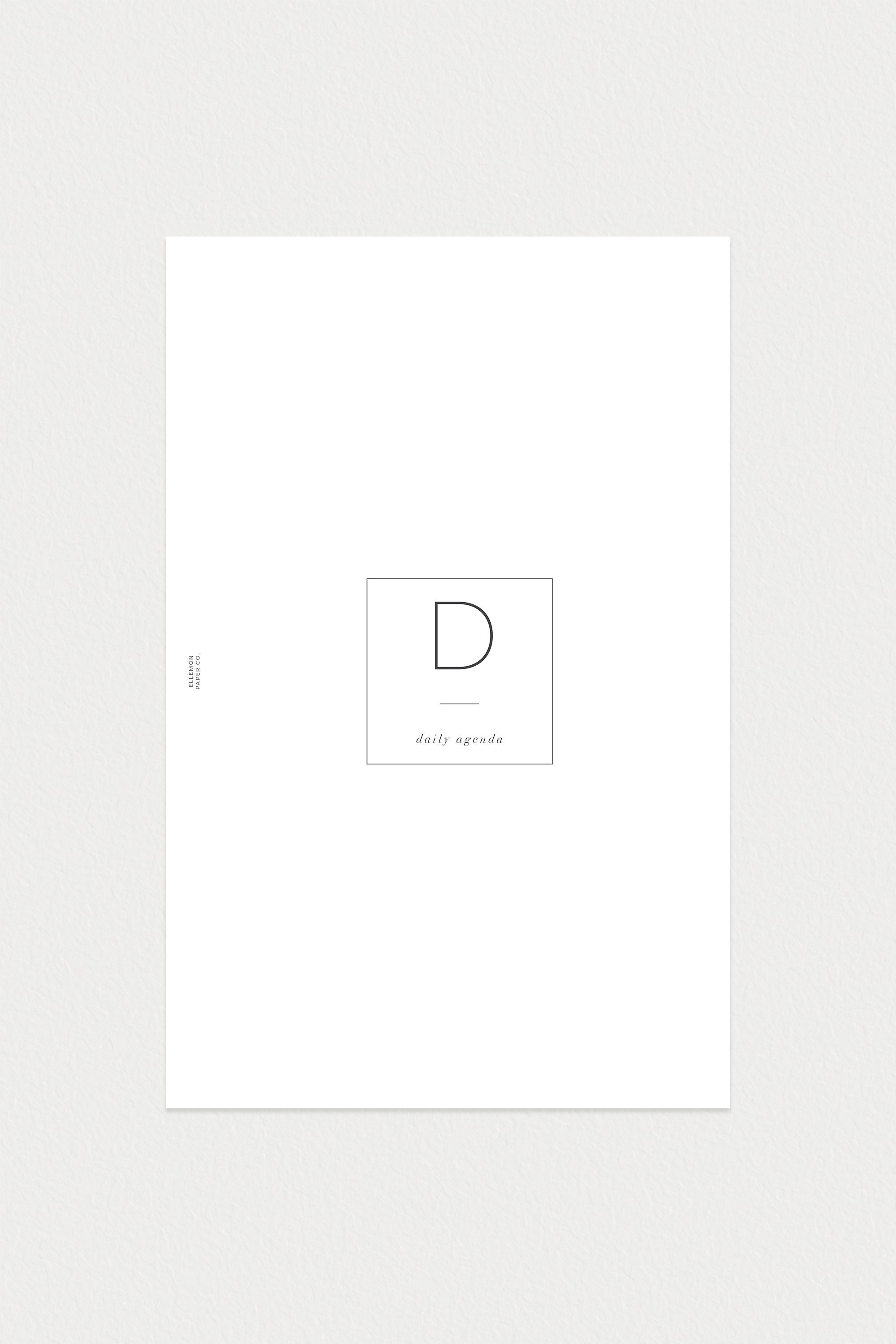 PRINTABLE Half Letter Undated Daily No. 1 day on 1 Page - Etsy