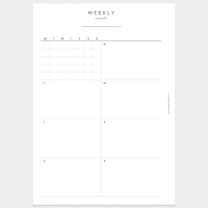 PRINTABLE Planner A6 Undated Weekly No. 2 Week on 2 pages image 4